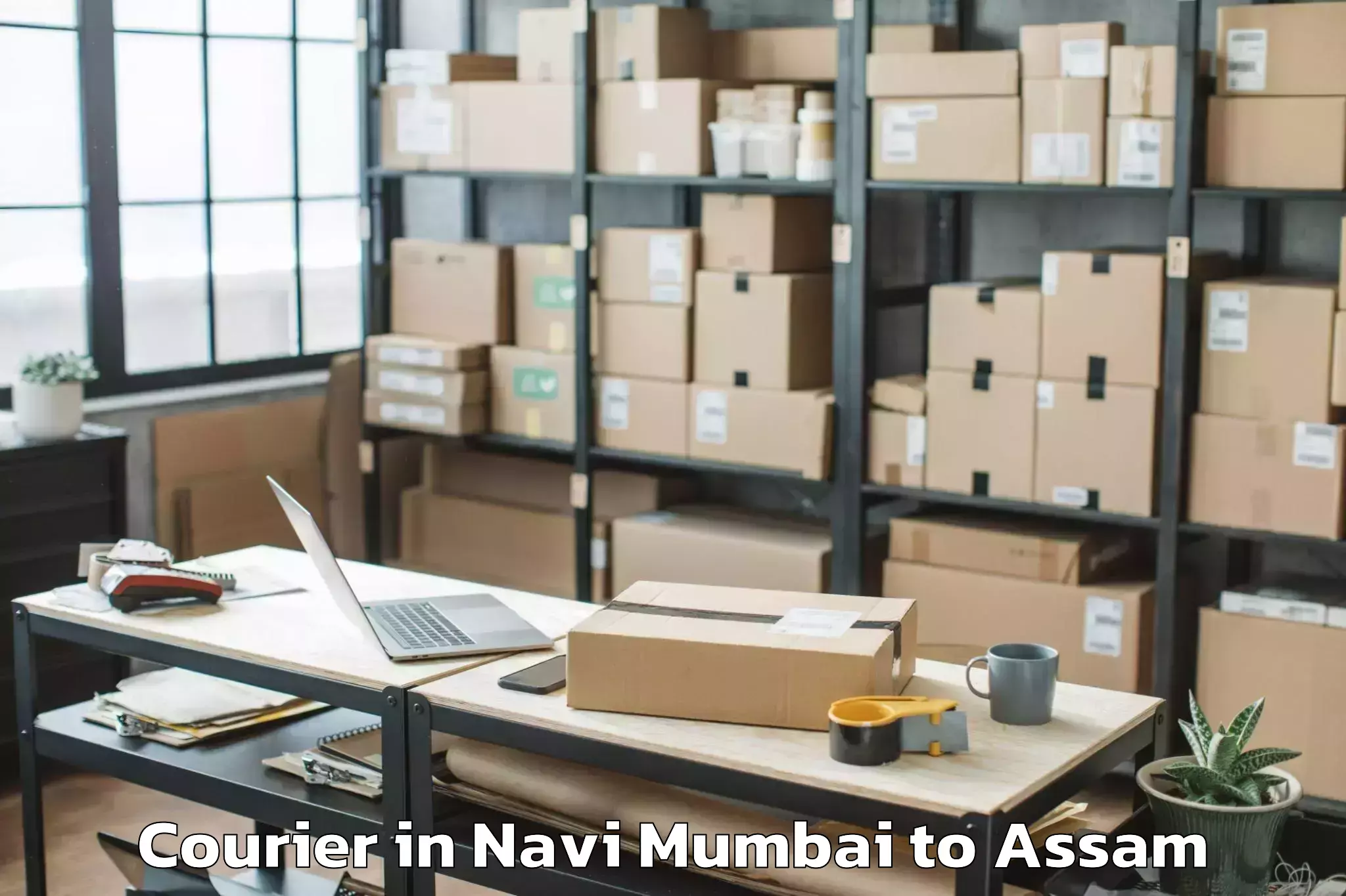 Hassle-Free Navi Mumbai to Dhing Town Courier